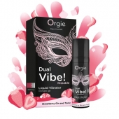 Съедобный жидкий вибратор Dual Vibe! со вкусом клубничного джина с тоником - 15 мл. - ORGIE - купить с доставкой в Улан-Удэ