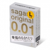Презервативы Sagami Original 0.01 L-size увеличенного размера - 2 шт. - Sagami - купить с доставкой в Улан-Удэ