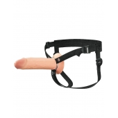Полый страпон на ремнях 8’’ Hollow Silicone Strap-on - Pipedream - купить с доставкой в Улан-Удэ