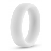 Белое люминесцентное эрекционное кольцо Silicone Glo Cock Ring - Blush Novelties - в Улан-Удэ купить с доставкой