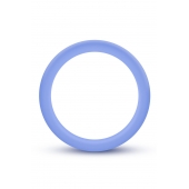Голубое люминесцентное кольцо Silicone Glo Cock Ring - Blush Novelties - в Улан-Удэ купить с доставкой