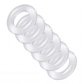 Комплект из 6 прозрачных эрекционных колец Ring Master Custom Ball Stretcher Kit - XR Brands - в Улан-Удэ купить с доставкой
