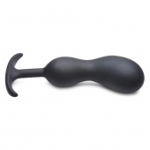 Черный массажер простаты с утяжелителями Premium Silicone Weighted Prostate Plug XL - 20,8 см. - XR Brands - в Улан-Удэ купить с доставкой