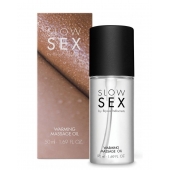 Съедобное cогревающее массажное масло Slow Sex - 50 мл. - Bijoux Indiscrets - купить с доставкой в Улан-Удэ