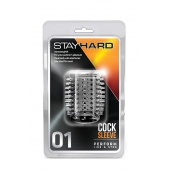 Прозрачная насадка с шипами STAY HARD COCK SLEEVE 01 CLEAR - Blush Novelties - в Улан-Удэ купить с доставкой