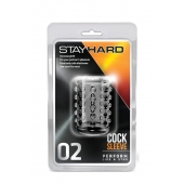 Прозрачная насадка на пенис с шишечками STAY HARD COCK SLEEVE 02 CLEAR - Blush Novelties - в Улан-Удэ купить с доставкой