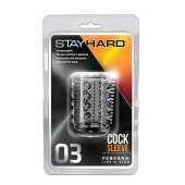 Прозрачная насадка с шипами и шишечками STAY HARD COCK SLEEVE 03 CLEAR - Blush Novelties - в Улан-Удэ купить с доставкой