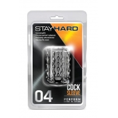 Прозрачная насадка с бороздками STAY HARD COCK SLEEVE 04 CLEAR - Blush Novelties - в Улан-Удэ купить с доставкой