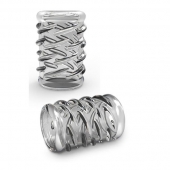 Прозрачная насадка с объёмными чёрточками STAY HARD COCK SLEEVE 06 CLEAR - Blush Novelties - в Улан-Удэ купить с доставкой
