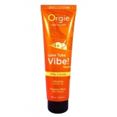 Гель с эффектом вибрации Lube Tube Vibe Medium Pina Colada - 100 мл. - ORGIE - купить с доставкой в Улан-Удэ