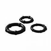 Набор из 3 черных эрекционных колец Babooom Ring Set - Adrien Lastic - в Улан-Удэ купить с доставкой