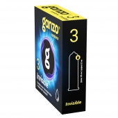 Супертонкие презервативы Ganzo Invisible - 3 шт. - Ganzo - купить с доставкой в Улан-Удэ
