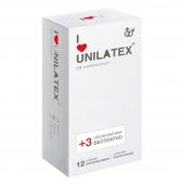 Ультратонкие презервативы Unilatex Ultra Thin - 12 шт. + 3 шт. в подарок - Unilatex - купить с доставкой в Улан-Удэ