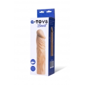 Насадка с ярко выраженной головкой и рельефным стволом - 19 см. - A-toys - в Улан-Удэ купить с доставкой