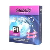 Стимулирующая насадка со спиралью из усиков Platino  Шторм - Sitabella - купить с доставкой в Улан-Удэ