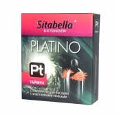 Стимулирующая насадка с шипиками по бокам Platino  Тайфун - Sitabella - купить с доставкой в Улан-Удэ