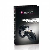 Пояс верности с электростимуляцией Mystim Pubic Enemy No1 Black Edition - MyStim - купить с доставкой в Улан-Удэ