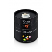 Массажная свеча с ароматом бубль-гума Bougie de Massage Gourmande Bubble Gum - 80 мл. - Plaisir Secret - купить с доставкой в Улан-Удэ