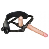 Женский страпон с вагинальной пробкой Woman Strap - 18 см. - LOVETOY (А-Полимер) - купить с доставкой в Улан-Удэ