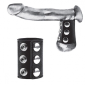 Утяжка на пенис на кнопочках 100% PVC STRAP WITH METAL SNAP - BlueLine - купить с доставкой в Улан-Удэ