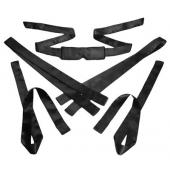 Бондажный набор из сатиновых лент Bordeaux 5 Piece Satin Bondage Set - XR Brands - купить с доставкой в Улан-Удэ
