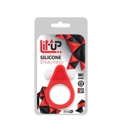 Красное эрекционное кольцо LIT-UP SILICONE STIMU RING 1 RED - Dream Toys - в Улан-Удэ купить с доставкой