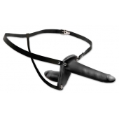 Женский страпон с вагинальной пробкой Double Penetrix Strap-on - 15 см. - Pipedream - купить с доставкой в Улан-Удэ