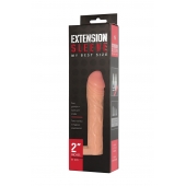 Телесная насадка-удлинитель Extension sleeve с подхватом - 17 см. - Sitabella - в Улан-Удэ купить с доставкой