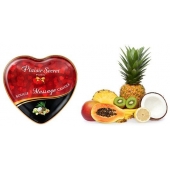 Массажная свеча с ароматом экзотических фруктов Bougie Massage Candle - 35 мл. - Plaisir Secret - купить с доставкой в Улан-Удэ
