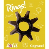 Чёрное эрекционное кольцо Rings Cogweel - Lola Games - в Улан-Удэ купить с доставкой