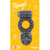 Чёрное эрекционное кольцо Rings Ringer - Lola Games - в Улан-Удэ купить с доставкой