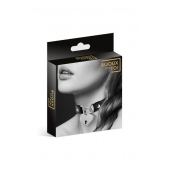 Черный чокер с замком в форме сердца - Bijoux Pour Toi - купить с доставкой в Улан-Удэ