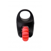 Чёрно-красное эрекционное виброкольцо Erotist - Erotist Adult Toys - в Улан-Удэ купить с доставкой