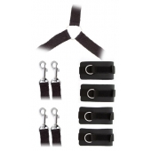 Комплект наручников и поножей LUXURIOUS BED RESTRAINT CUFF SET - Blush Novelties - купить с доставкой в Улан-Удэ