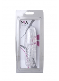 Прозрачная насадка с шишечками и шипами - 13,5 см. - Toyfa Basic - в Улан-Удэ купить с доставкой