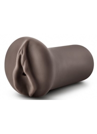 Коричневый мастубратор-вагина Nicole s Kitty - Blush Novelties - в Улан-Удэ купить с доставкой