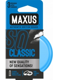 Классические презервативы в железном кейсе MAXUS Classic - 3 шт. - Maxus - купить с доставкой в Улан-Удэ