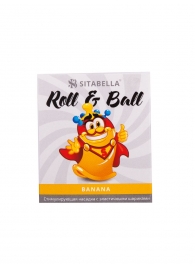 Стимулирующий презерватив-насадка Roll   Ball Banana - Sitabella - купить с доставкой в Улан-Удэ