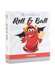 Стимулирующий презерватив-насадка Roll   Ball Cherry - Sitabella - купить с доставкой в Улан-Удэ
