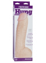 Огромная насадка-реалистик Vac-U-Lock Realistic Hung - 31,7 см. - Doc Johnson - купить с доставкой в Улан-Удэ