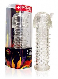 Закрытая прозрачная насадка на пенис Crystal Sleeve Faraon - 13,5 см. - Erowoman-Eroman - в Улан-Удэ купить с доставкой