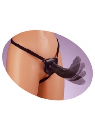 Черный податливый страпон Posable Partner Strap-On - 17,8 см. - Pipedream - купить с доставкой в Улан-Удэ