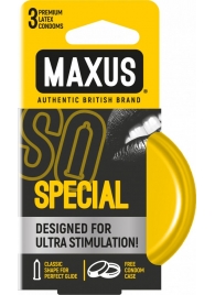 Презервативы с точками и рёбрами в железном кейсе MAXUS Special - 3 шт. - Maxus - купить с доставкой в Улан-Удэ