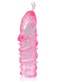 Закрытая рельефная насадка Crystal sleeve snakes в виде змеи с усиками - 14 см. - Erowoman-Eroman - в Улан-Удэ купить с доставкой