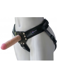 Черный пояс-трусики с двумя насадками  Экзотик-Linda  - 15,5 и 10,5 см. - LOVETOY (А-Полимер) - купить с доставкой в Улан-Удэ