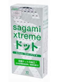 Презервативы Sagami Xtreme Type-E с точками - 10 шт. - Sagami - купить с доставкой в Улан-Удэ