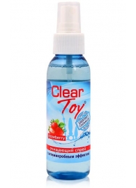 Очищающий спрей для игрушек CLEAR TOY Strawberry - 100 мл. - Биоритм - купить с доставкой в Улан-Удэ