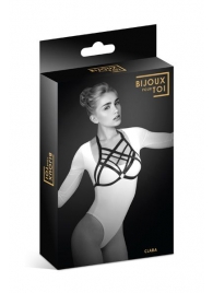 Черная упряжь на грудь Clara - Bijoux Pour Toi - купить с доставкой в Улан-Удэ