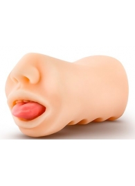 Телесный мастурбатор-ротик с язычком Oral Anne - Blush Novelties - в Улан-Удэ купить с доставкой