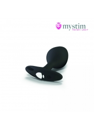 Черная пробка Mystim Rocking Vibe S с возможностью подключения к электростимулятору - 9,7 см. - MyStim - купить с доставкой в Улан-Удэ